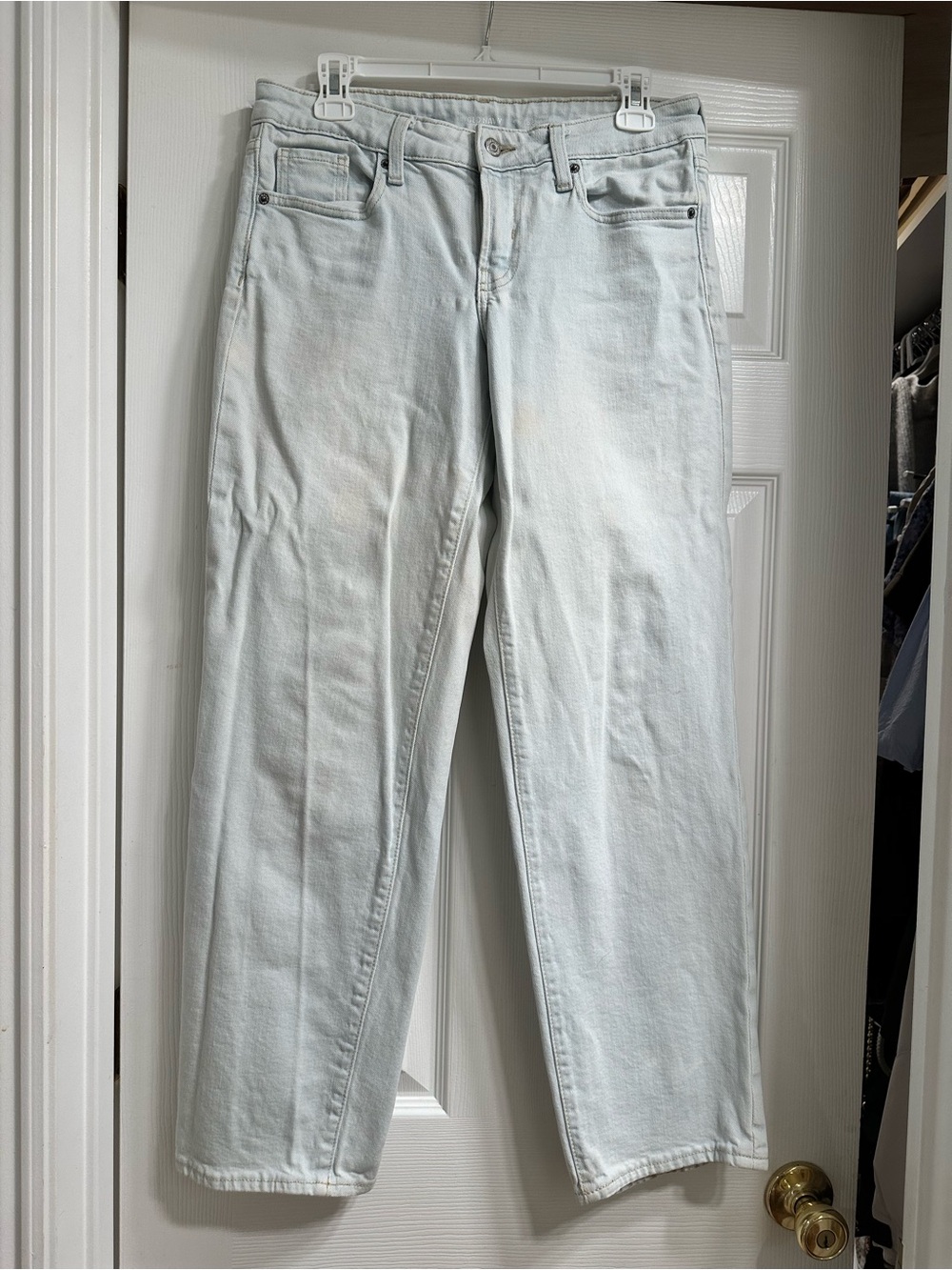 Old Navy Pale Blue Straight Leg Jeans